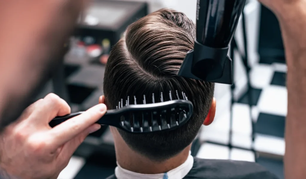 Hair maintenance and styling for Men