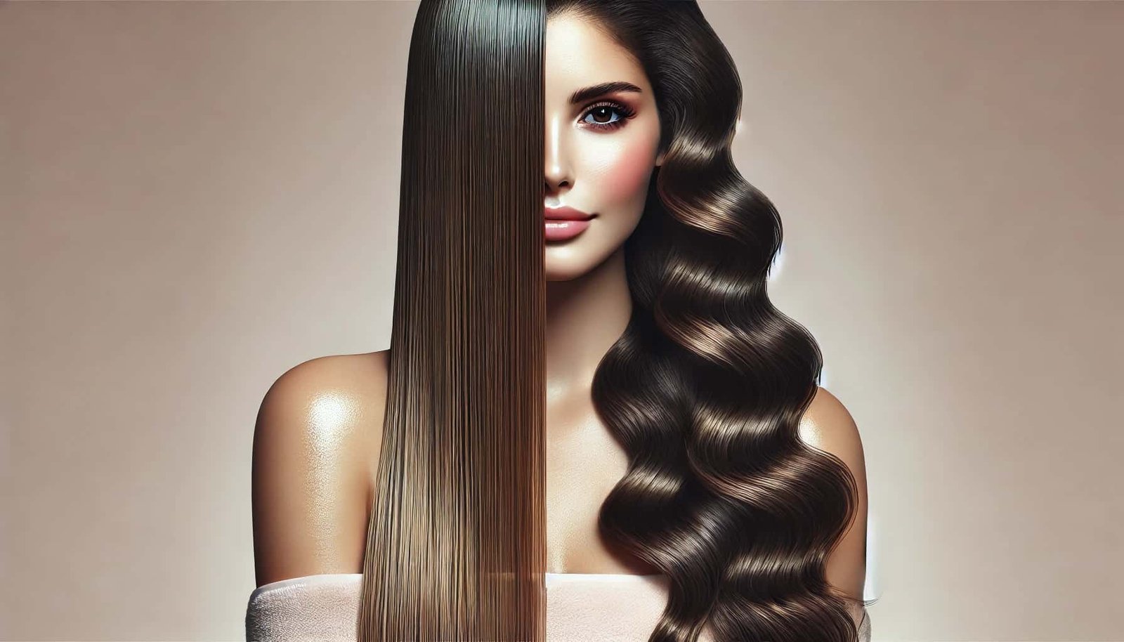wet and wavy Hair