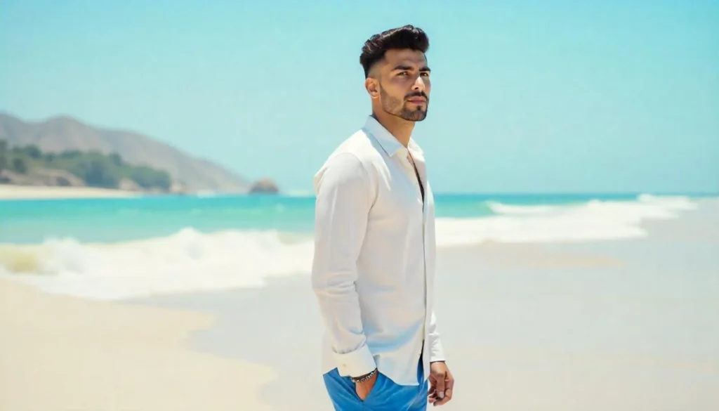 Beachy Waves with Mid Fade