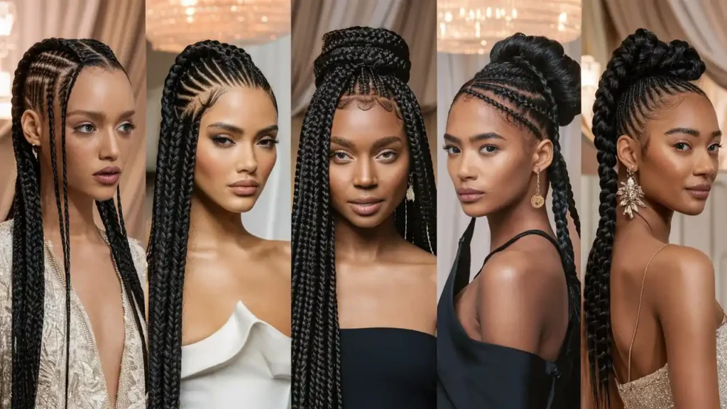 Goddess Braids and Fulani Braids