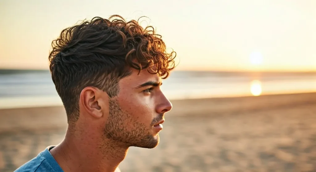 Medium Wavy Hairs Men