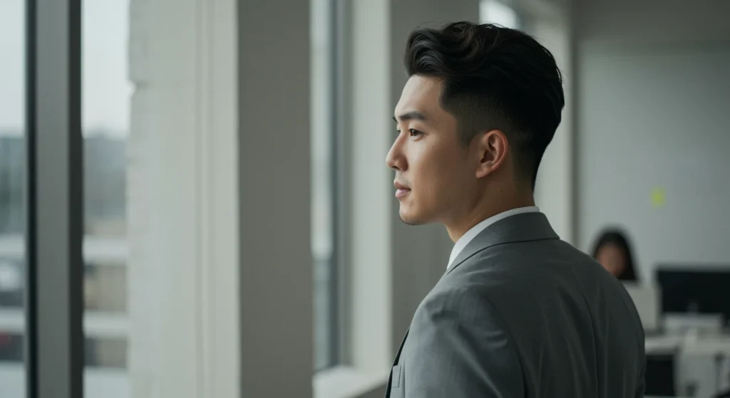 Wavy Undercut Blend with Sharp Fade