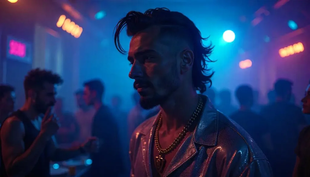 Short Wavy Hair Mullet with Fade